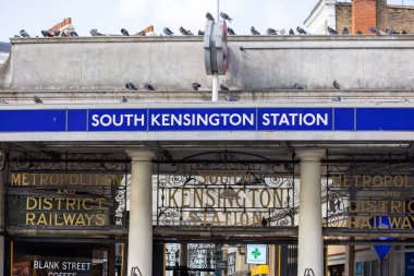 LONDON, UK - 5 AĞUSTOS 2025 - Güney Kensington İstasyonu 'nda dinlenen güvercinler, Birleşik Krallık' ta tarihi bir dönüm noktası.