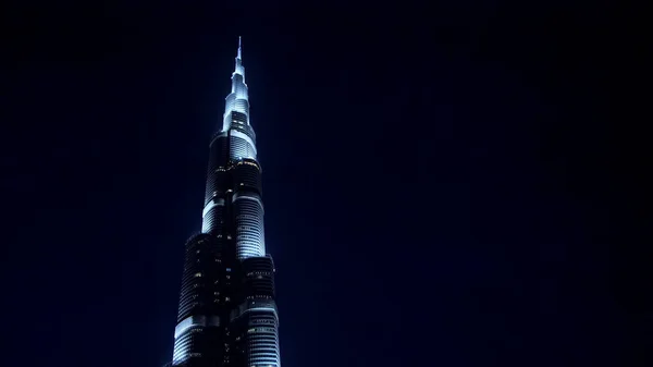 Dubai United Arab Emirates Uae November 2017 Burj Khalifa Nattutsikt — Stockfoto