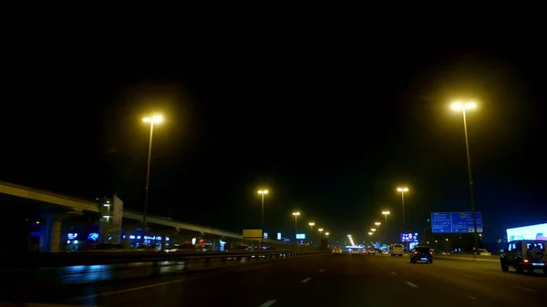 Dubai United Arab Emirates Bae Kasım 2017 Gece Şehri Dubai — Stok fotoğraf