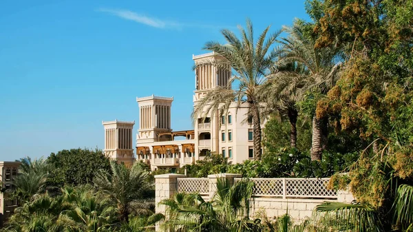Ноября 2017 Года Отель Jumeirah Qasr Madinat Однодневный Красивый Пейзаж Стоковое Фото