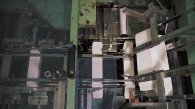 Cosmetic factory. Production of cosmetics. Cosmetic manufacturing process. Automatic packaging of cosmetics. High quality 4k footage