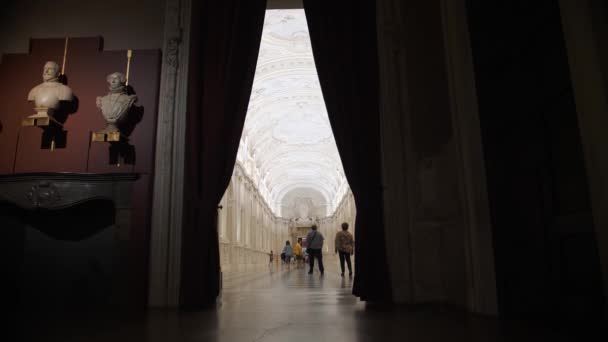 Venaria Turin Itálie Června 2023 Interiér Paláce Venaria Reale Venaria — Stock video