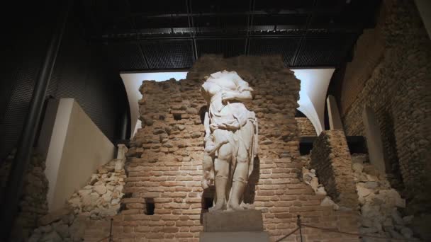 Venaria Turin Italy June 2023 Museum Arkeologi Venaria Reale Palace — Stok Video