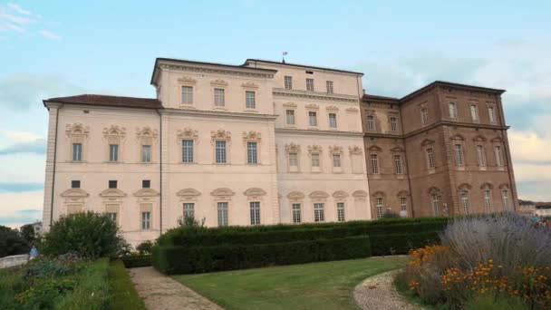 Venaria Turin Itálie Června 2023 Vnější Zahrada Paláce Venaria Reale — Stock video