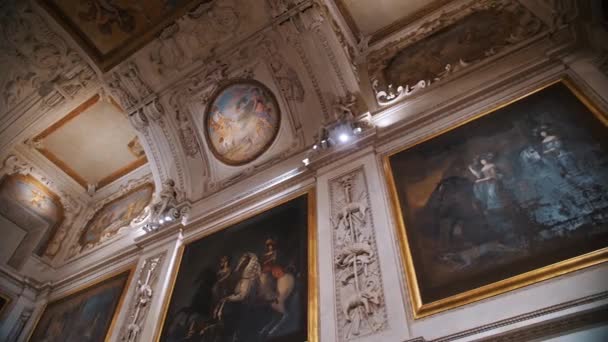 Venaria Turín Italia Junio 2023 Interior Del Palacio Venaria Reale — Vídeos de Stock