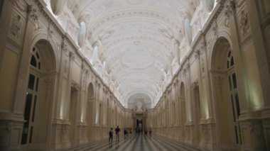 VENARIA, TURIN, ITALY, 11 Haziran 2023: Venaria Reale Sarayı 'nın İçi. - Evet. Yüksek kalite 4k görüntü