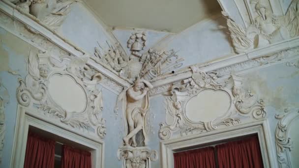 Venaria Turin Italië Juni 2023 Interieur Van Venaria Reale Palace — Stockvideo