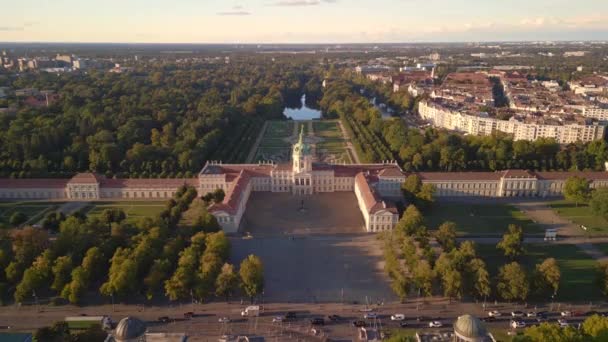 Tempolimit Hyperlapse Motionlapse Timelapse Des Schlosses Charlottenburg Berlin Deutschland Sommertag — Stockvideo