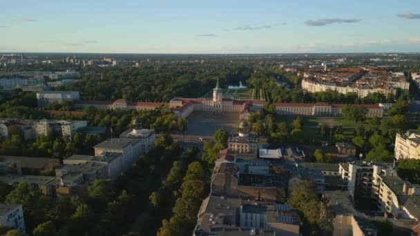 2022 Yazında Berlin Deki Charlottenburg Kalesi Nin Insansız Hava Aracı — Stok video