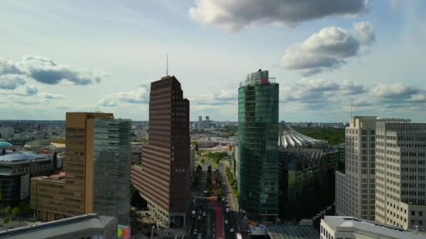 Speed Ramp Hyperlapse Motionlapse Timelapse Towers Skyscraper Potsdamer Platz Berlin — Video