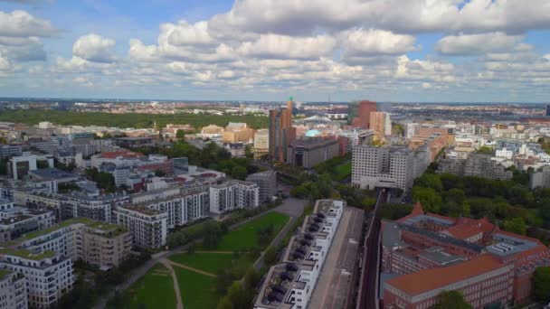 2022 Yazında Berlin Park Gleisdreieck Sol Insansız Hava Aracına Geçti — Stok video