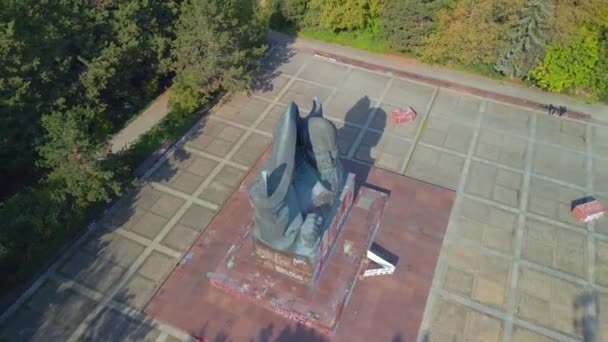 Rampa Velocidade Hyperlapse Motionlapse Timelapse Ernst Thaelmann Monumento Berlim Alemanha — Vídeo de Stock