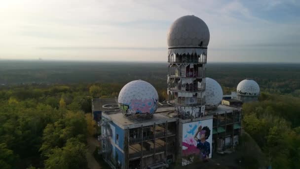 Berlin Ekim 2022 Drone Devil Dağı Çok Yakından Geçtiler Sinematik — Stok video