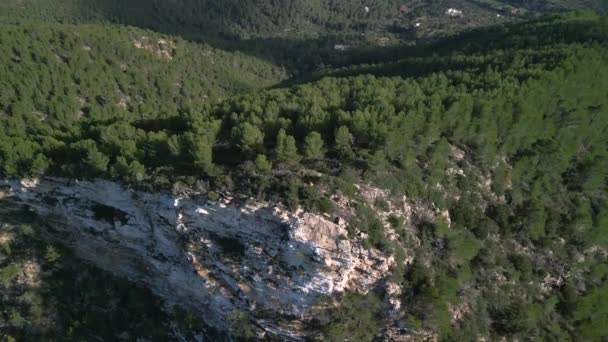Drone Durante Giorno Estate 2022 Ibiza Spagna Cinema — Video Stock