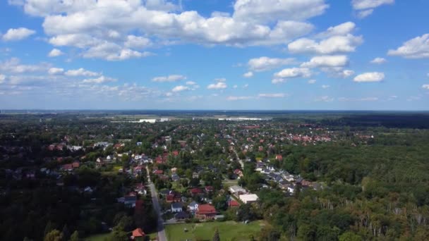 Brandenburg Almanya Yaz Günü Brieselang Mahallesi Nin Hiperlapse Hızlandırılmış Zaman — Stok video
