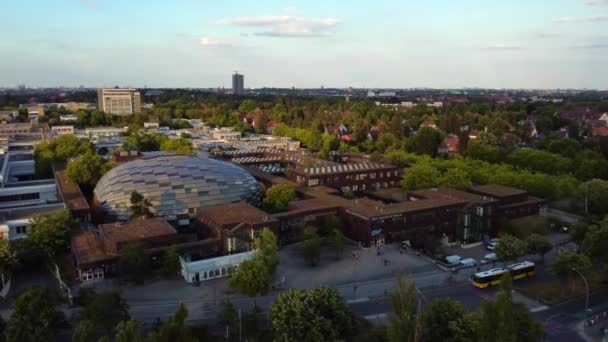 Bird Eye View Drone Libero Universiy Berlin Dahlem Ora Oro — Video Stock