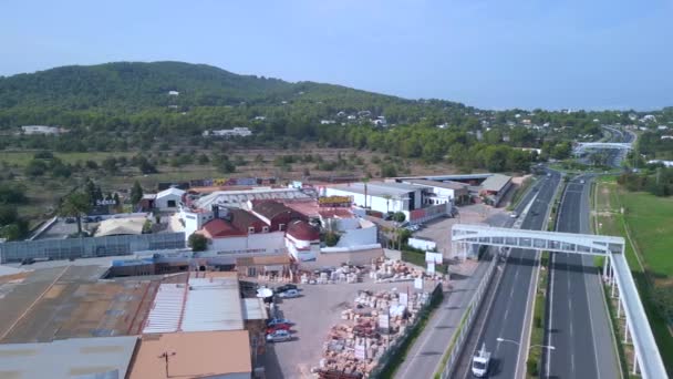Panorama Panorama Drone Club Discoteca Verano 2022 Cinemática — Vídeo de stock