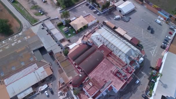 Drone Verticale Vista Uccelli Discoteca Club Giorno Estate 2022 Cinema — Video Stock