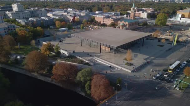 Panorama Overview Drone Berlin Daytime Summer 2022 Cinematic — Vídeos de Stock