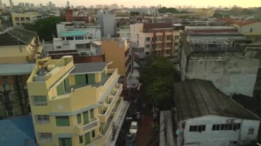 Hız rampası Hiperlapse hareket hızı zaman aşımı thailse ve dezember gün batımı altın saat 2022. Yüksek Kalite 4K Sinematik Görüntü