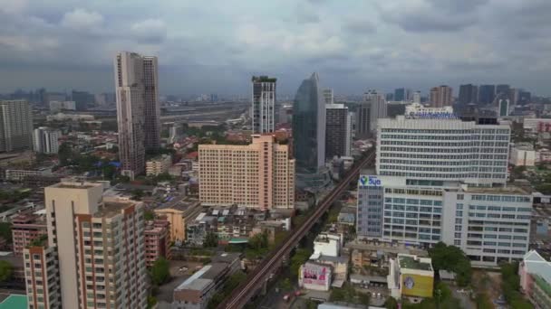 Panorama Curved Drone Ari Thailand Dezember 2022 High Quality Cinematic — Video