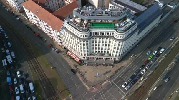 Birds Eye View Drone Berlin Summer Day 2022 High Quality — Stockvideo