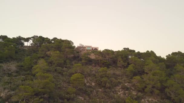 Raise Drone Villa Island Ibiza Vedra Autumn 2022 High Quality — Stock video