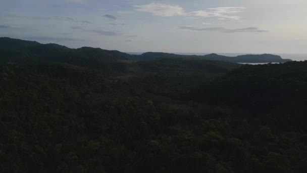 Panorama Overview Drone Thailand Jungle Khlong Chao Island Kut Dezember — 图库视频影像