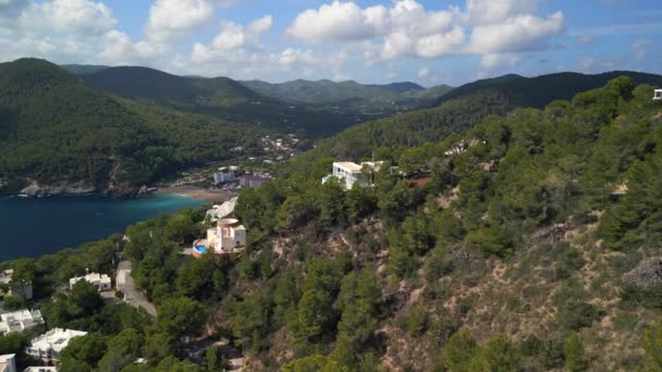 Panorama Orbit Drone Island Ibiza Autumn 2022 High Quality Cinematic — Stockvideo