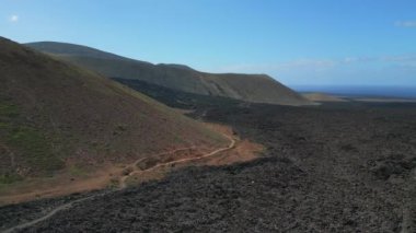 Lanzarote Kanarya Adaları, güneşli gün İspanya 2023. Yüksek Kaliteli 4k Sinematik Görüntüler