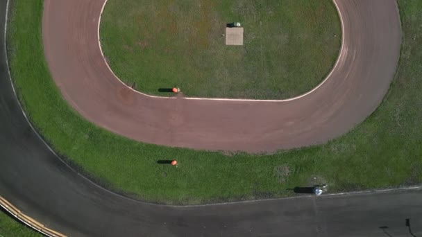 Drone Caméra Pointant Vers Bas Ensoleillé Jour Été 2022 Haute — Video