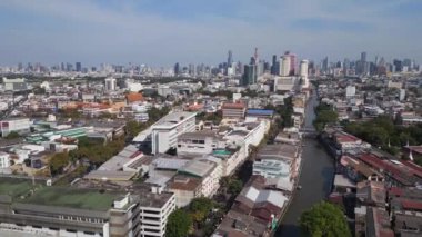 speed ramp Hyperlapse motionlapse timelapse Bangkok river road bridge thailand, sunny day 2022. High Quality 4k Cinematic footage. 