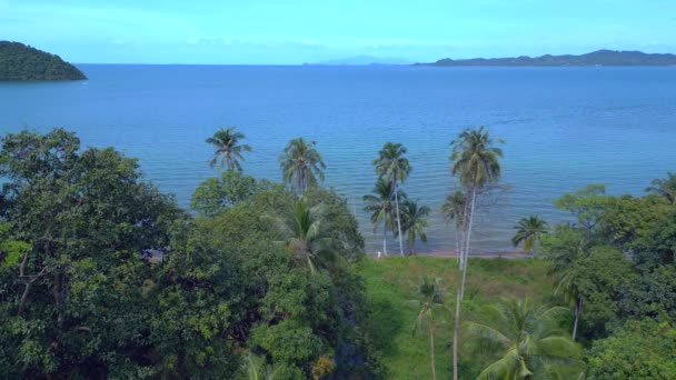 Panorama Panorama General Drone Natural Playa Isla Koh Chang Tailandia — Vídeos de Stock