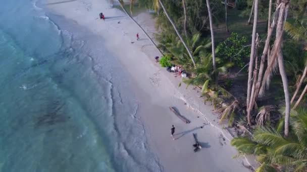 Tilt Drone Koh Kood Island Thailand Sunny Day 2022 High — Stock Video