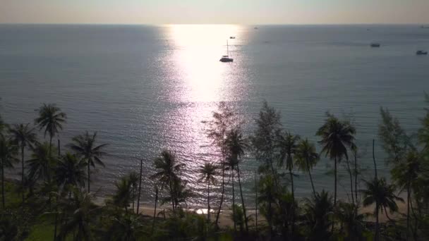 Панорамный Обзор Беспилотника Куд Острова Таиланд Солнечный День 2022 Года — стоковое видео