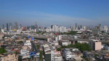 Bangkok eski merkez tren istasyonu Hua Lamphong Tren İstasyonu Tayland 2022. 4k uhd sinematik çekim.