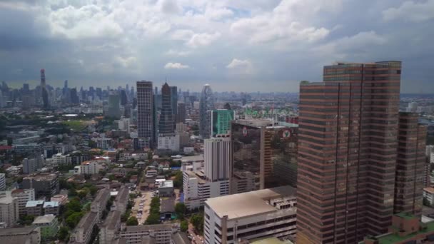 Large Orbite Vue Ensemble Drone Bangkok District Moderne Ari Thaïlande — Video