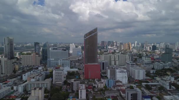 Panorama Visão Geral Drone Bangkok District Modern Ari Tailândia 2022 — Vídeo de Stock