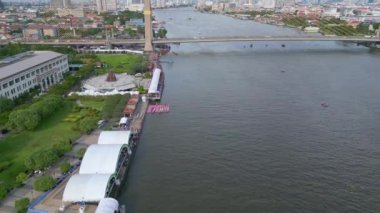 Tayland, İHA 2022 üzerinde uçun. 4k uhd sinematik çekim.