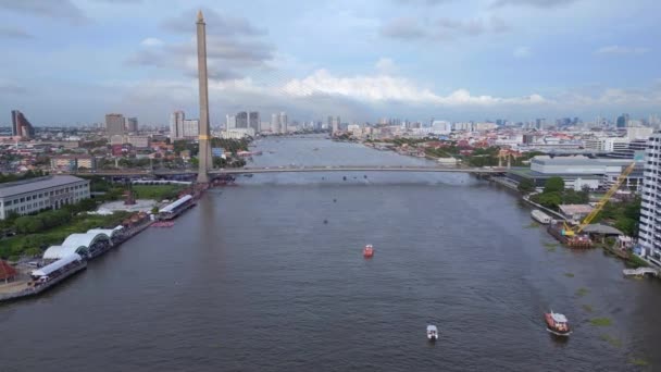 Panorama Vista General Drone Thailand 2022 Imágenes Cinematográficas Uhd — Vídeos de Stock