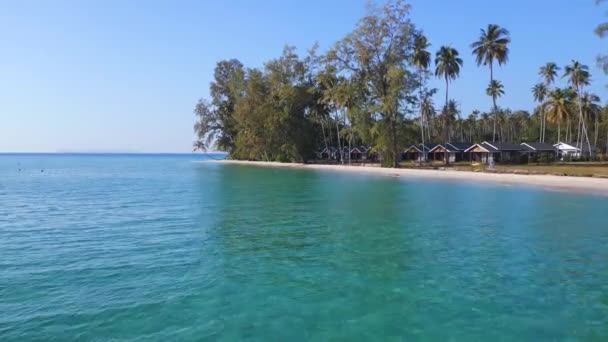 Latać Nad Drone Koh Kood Wyspie Tajnej Plaży Tajlandia 2022 — Wideo stockowe