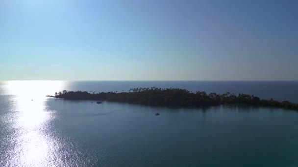Przegląd Panoramy Drone Koh Kood Wyspa Tajna Plaża Tajlandia 2022 — Wideo stockowe