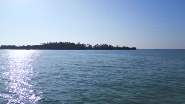 Boom Scorrevole Sinistra Drone Koh Kood Isola Spiaggia Segreta Thailandia — Video Stock