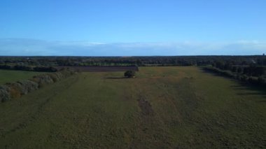 panorama overview drone, Almanya 2022 'de düştü yüksek kaliteli 4k sinematik görüntü