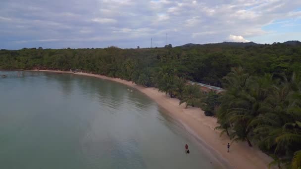 Zstępująca Drona Koh Kood Wyspa Bang Bao Plaża Tajlandia 2022 — Wideo stockowe