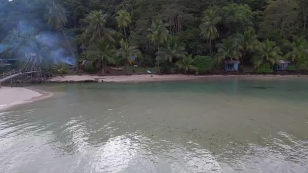 Pull Drone Koh Kood Island Bang Bao Beach Thailand 2022 — стокове відео
