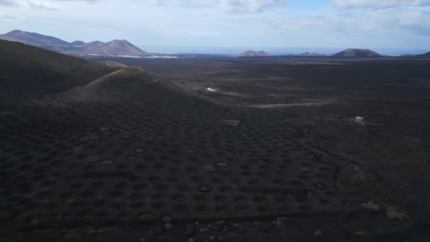 Panorama Visão Geral Drone Vulcão Dia 2023 Imagens Cinematográficas Alta — Vídeo de Stock