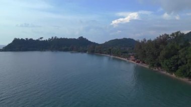 Klong Prao Sahili, Koh Chang Adası, Tayland, 2022. 4k uhd sinematik çekim.
