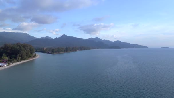 Přehled Panorama Drone Klong Prao Beach Koh Chang Island Thailand2022 — Stock video