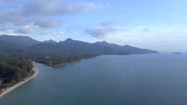 Panorama Επισκόπηση Drone Klong Prao Beach Koh Chang Νησί Ταϊλάνδη — Αρχείο Βίντεο